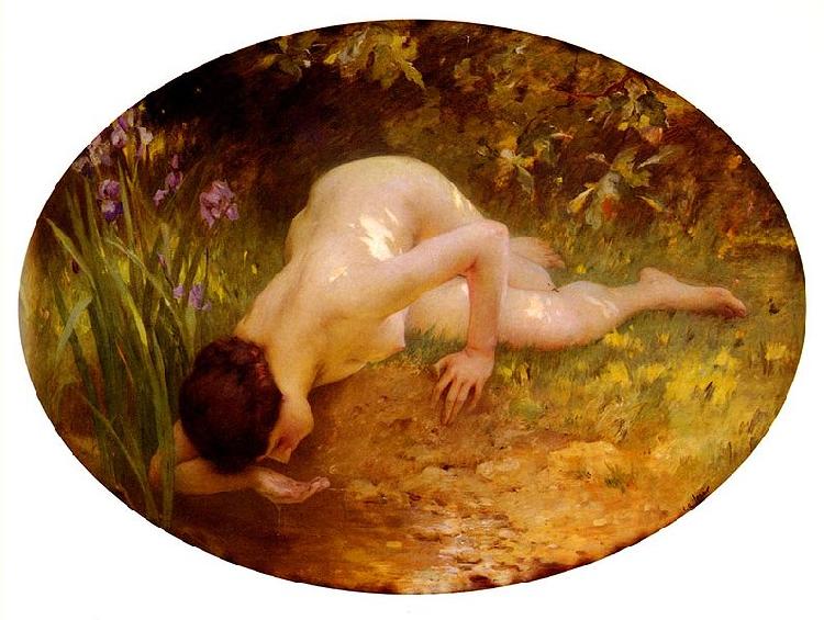 Charles-Amable Lenoir Bather oil painting image